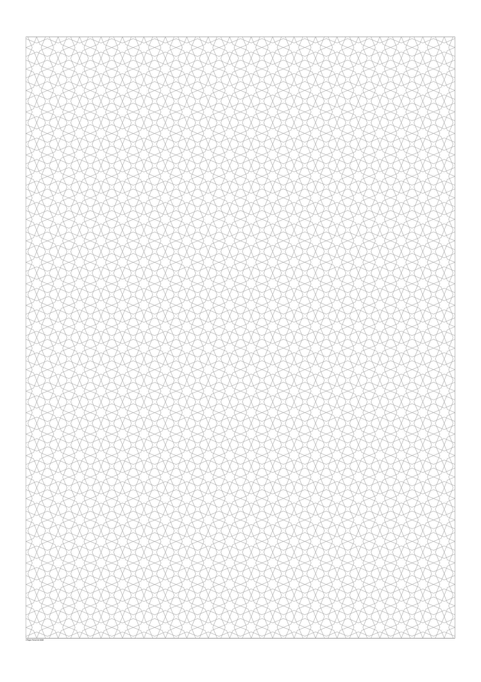star pattern poster size colouring large format A1 for Copic Markers