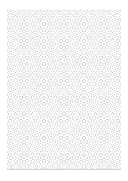 Ancient Pattern Number 1 Small Stars Watercolour Paper A1 Poster Size Coloring